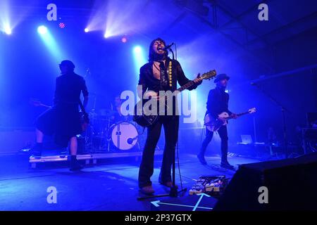 Le Vibrazioni während der Club Tour 2023 am 4. März 2023 am Largo Venue in Rom, Italien. Stockfoto