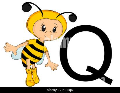 q-id für Bienenkönigin Stockfoto