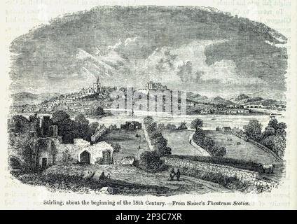 Stirling über A. D. 1700, aus dem Buch " A history of the Scottish Highlands, Highland Clans and Highland Regiments " Band 1 von Maclauchlan, Thomas, 1816-1886; Wilson, John, 1785-1854; Keltie, John Scott, Sir, 1840-1927 Publication date 1875 Publisher Edinburgh ; London : A. Fullarton Stockfoto