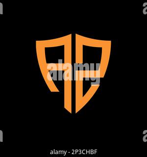 Logo mit Buchstabe A Z, Logo mit Buchstabe A, Logo mit Buchstabe Z, Dieses Logo kann für Unternehmen, Websites und den Druck verwendet werden. Stock Vektor