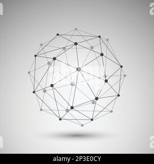 Netzwerke Globusdesign Stock Vektor