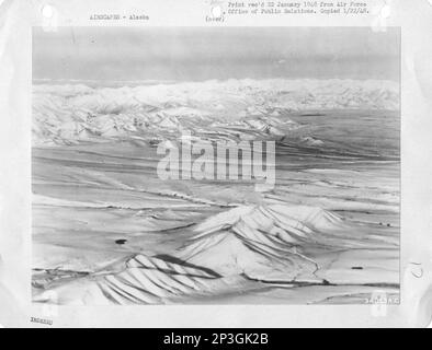 Alaska - Big Delta durch Chilkat Inlet, Luftfoto. Stockfoto