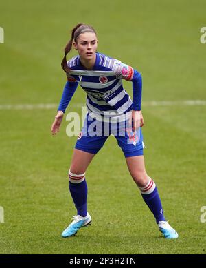 Reading's Emma Harries beim Barclays Women's Super League-Spiel im Select Car Leasing Stadium, Reading. Foto: Sonntag, 5. März 2023. Stockfoto