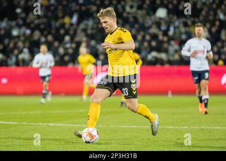 Aarhus, Dänemark. 03., März 2023. Alexander Ludwig (33) von AC Horsens während des 3F stattfindenden Superliga-Spiels zwischen Aarhus GF und AC Horsens im Ceres Park in Aarhus. (Foto: Gonzales Photo - Balazs Popal). Stockfoto