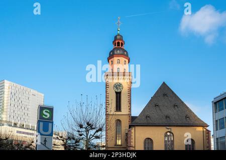 St. Katharinenkirche am Hauptwache-Platz - Frankfurt, Deutschland Stockfoto