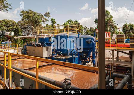 Öl- und Gasbetriebe, Gabun Stockfoto