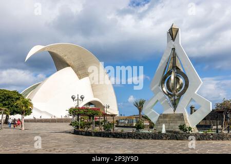 Auditorio de Teneriffa 'Adán Martín', die berühmte Konzerthalle, entworfen vom Architekten Santiago Calatrava. Stockfoto