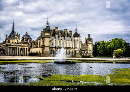 Statue de Molière, Château de Chantilly Stockfoto