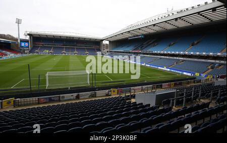 Blackburn, England, 4. März 2023. Allgemeiner Blick auf das Stadion während des Sky Bet Championship-Spiels im Ewood Park, Blackburn. Das Bild sollte lauten: Simon Bellis/Sportimage Stockfoto