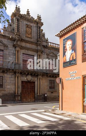 Plaza del Adelantado und Palacio de Nava, San Cristobal de la Laguna, Teneriffa, Kanarische Inseln Stockfoto