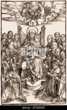 Envelation of Bridget of Sweden, Saint Birgitta, c. 1303-1373 Stockfoto