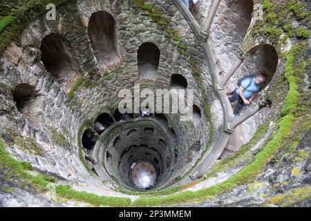 Gute Initiation in Quinta da Regaleira, Sintra, Lissabon, Portugal, Europa Stockfoto