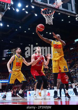 Mediolanum Forum, Mailand, Italien, 05. März 2023, Julyan Stone (GIVOVA Scafati) während der EA7 Emporio Armani Milano vs GIVOVA Scafati - Italienischer Basketball A Series Championship Stockfoto