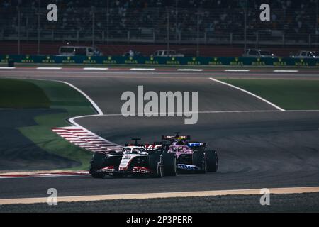 Sakhir, Bahrain. 05. März 2023. Kevin Magnussen (DEN) Haas VF-23. 05.03.2023. Formel-1-Weltmeisterschaft, Rd 1, Bahrain Grand Prix, Sakhir, Bahrain, Wettkampftag. Das Foto sollte wie folgt lauten: XPB/Press Association Images. Kredit: XPB Images Ltd/Alamy Live News Stockfoto