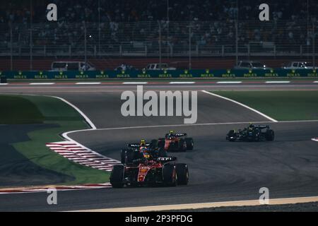 Sakhir, Bahrain. 05. März 2023. Charles Leclerc (MON) Ferrari SF-23. 05.03.2023. Formel-1-Weltmeisterschaft, Rd 1, Bahrain Grand Prix, Sakhir, Bahrain, Wettkampftag. Das Foto sollte wie folgt lauten: XPB/Press Association Images. Kredit: XPB Images Ltd/Alamy Live News Stockfoto