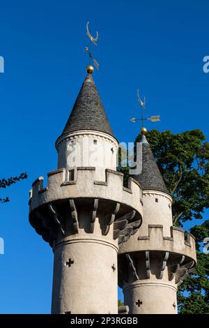 Powis Gate an der University of Aberdeen, Schottland, Großbritannien, Europa Stockfoto