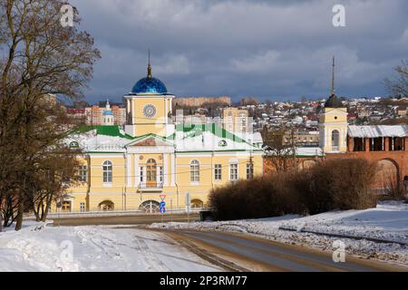 Blick auf das Dnieper-Tor. Smolensk, Russland. Stockfoto