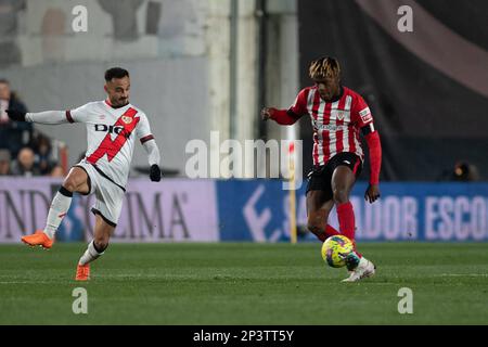 Madrid, Spanien. 05. März 2023. 05. März 2023; Stadion Vallecas, Madrid, La Liga Santander, Rayo Vallecano vs Athletic Club 900/Cordon Press Credit: CORDON PRESS/Alamy Live News Stockfoto