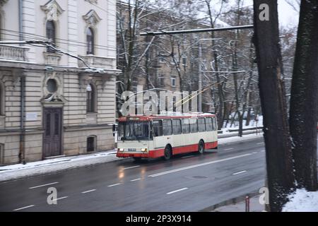 Skoda 14Tr Trolleybus Stockfoto