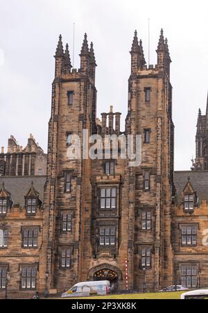 EDINBURGH, SCHOTTLAND, EUROPA - Neues College-Gebäude, Universität Edinburgh. Stockfoto