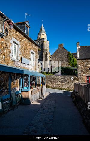 Breton Village Saint Suliac in Department Ille et Vilaine in der Bretagne, Frankreich Stockfoto