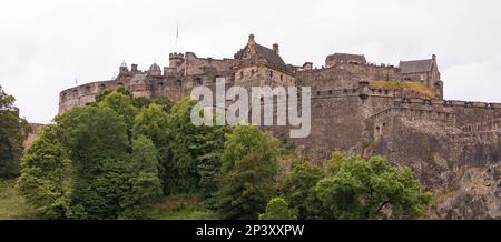 EDINBURGH, SCHOTTLAND, EUROPA - Edinburgh Castle, on Castle Rock. Stockfoto