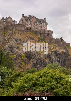 EDINBURGH, SCHOTTLAND, EUROPA - Edinburgh Castle, on Castle Rock. Stockfoto