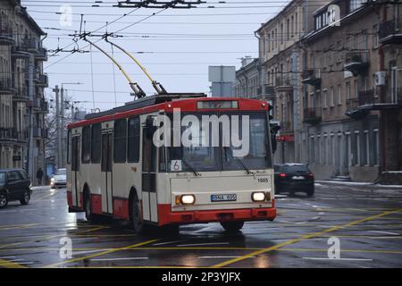 Skoda 14Tr Trolleybus Stockfoto