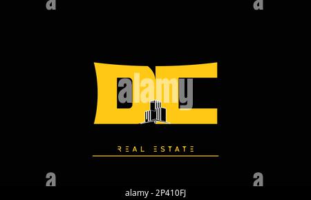 Immobilienbriefe Initialen Monogramm Logo DC , CD Stock Vektor