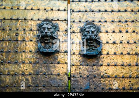 Cordoba. Andalusien. Spanien: Moschee - Kathedrale, Detail der Tür von Santa Catalina / Mezquita catedral, Detalle de la puerta de Santa Catalina Stockfoto