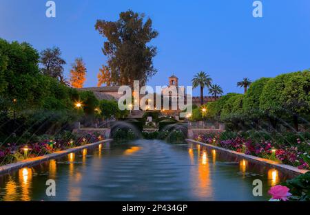 Cordoba.Andalusia Spanien: Alcazar der christlichen Könige. Gärten Stockfoto