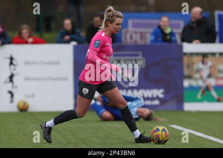 Durham City am Sonntag, den 5. März 2023. Mollie Green von Coventry United während des FA-Frauenmeisterschaftsspiels zwischen dem FC Durham Women und Coventry United am 5. März 2023 im Maiden Castle, Durham City. (Foto: Mark Fletcher | MI News) Guthaben: MI News & Sport /Alamy Live News Stockfoto