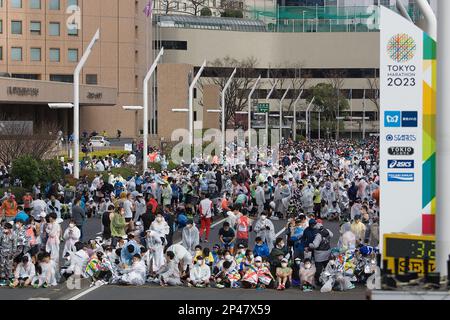 Tokio, Japan. 5. März 2023. Allgemeine Ansicht, 5. März 2023 - Tokyo Marathon 2023 in Tokio, Japan. Kredit: Michael Steinebach/AFLO/Alamy Live News Stockfoto