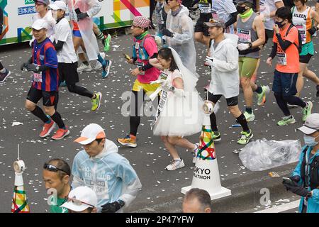 Tokio, Japan. 5. März 2023. Allgemeine Ansicht, 5. März 2023 - Tokyo Marathon 2023 in Tokio, Japan. Kredit: Michael Steinebach/AFLO/Alamy Live News Stockfoto