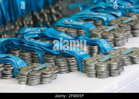 Tokio, Japan. 5. März 2023. Tokio Marathon 2023 Medaillen, 5. März 2023 - Tokio Marathon 2023 in Tokio, Japan. Kredit: Michael Steinebach/AFLO/Alamy Live News Stockfoto
