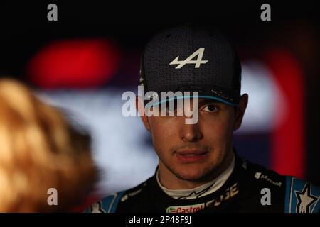 Manama, Bahrain. 04. März 2023. MANAMA, BAHRAIN, Sakhir Circuit, 04. März 2023: #31, Esteban OCON, FRA, Alpine F1 Team, Alpine A523 Renault während des Bahrain Formel 1 Grand Prix auf der Bahrain International Circuit nahe Manama City in der Stadt Sakhir am 4. März. 2023. Formel 1 - F1 Motorsport, gebührenpflichtiges Bild, Foto und Copyright © Jun QIAN/ ATP images (QIAN Jun/ATP/SPP) Guthaben: SPP Sport Press Photo. Alamy Live News Stockfoto