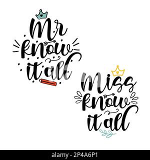 Doodle handgezeichnete inspirierende Zitate aus der Schule. Stock Vektor