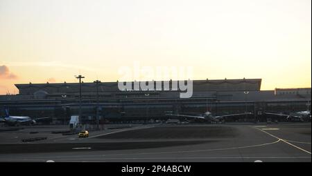 Internationaler Flughafen Tokio Haneda. Stockfoto