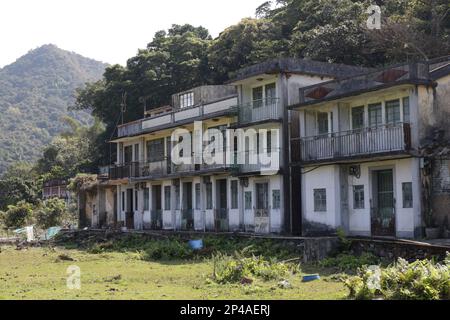 San UK Ha Tsuen, in der Nähe von Kuk Po Village, einem verlassenen Dorf im Nordosten von New Territories, Hongkong Stockfoto