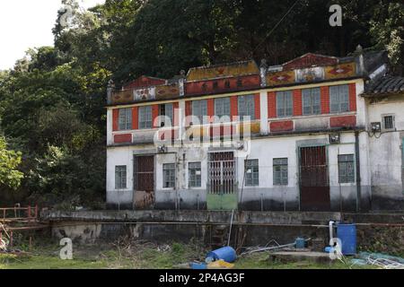 San UK Ha Tsuen, in der Nähe von Kuk Po Village, einem verlassenen Dorf im Nordosten von New Territories, Hongkong, SAR, China Stockfoto