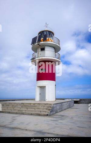 Leuchtturm von Cape Ortegal in Coruna, Galicien, Spanien Stockfoto