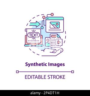 Konzept für synthetische Bilder Stock Vektor