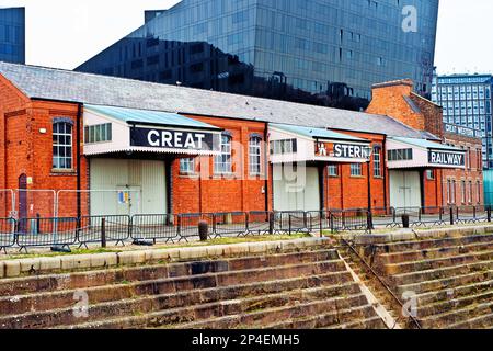 Great Western Railway Warehouse, Albert Docks, Liverpool, England Stockfoto