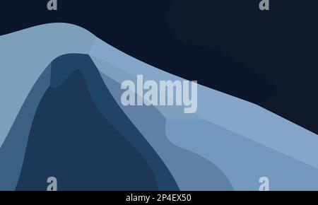 Ästhetisch blauer abstrakter Hintergrund mit Kopierbereich. Geeignet für Poster und Banner Stock Vektor