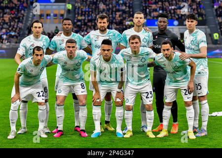 Mailand, Italien. 05. März 2023. Der Start-11 des Spiels Inter für die Serie A zwischen Inter und Lecce bei Giuseppe Meazza in Mailand. (Foto: Gonzales Photo/Alamy Live News Stockfoto