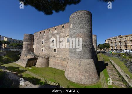 Castello Ursino, Piazza Federico di Svevia, Catania, Sizilien, Italien Stockfoto