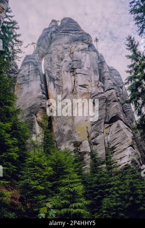 Teplice Adrspach Rocks, Ostböhmen, Tschechische Republik Stockfoto