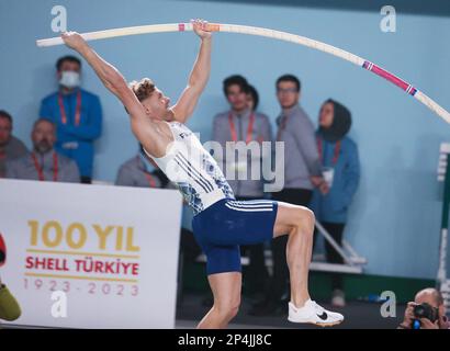 Kevin Mayer von Frankreich bei der European Athletics Indoor Championship 2023 am 5. März 2023 in der Atakoy Arena in Istanbul, Türkei – Foto: Laurent Lairys/DPPI/LiveMedia Stockfoto