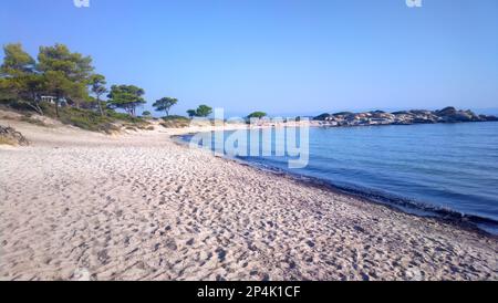 Karidi Beach in Vourvourou, Sithonia - Griechenland Stockfoto