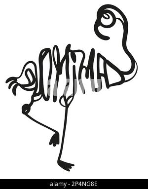 Flamingo-Symbol Stockfoto